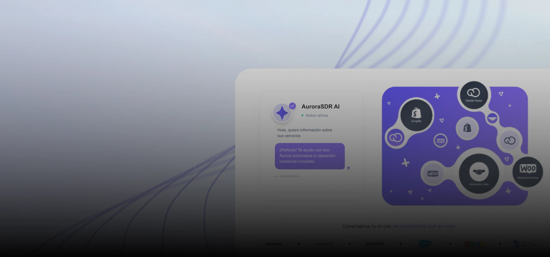 Aurora, Identity and landing page · AI SaaS