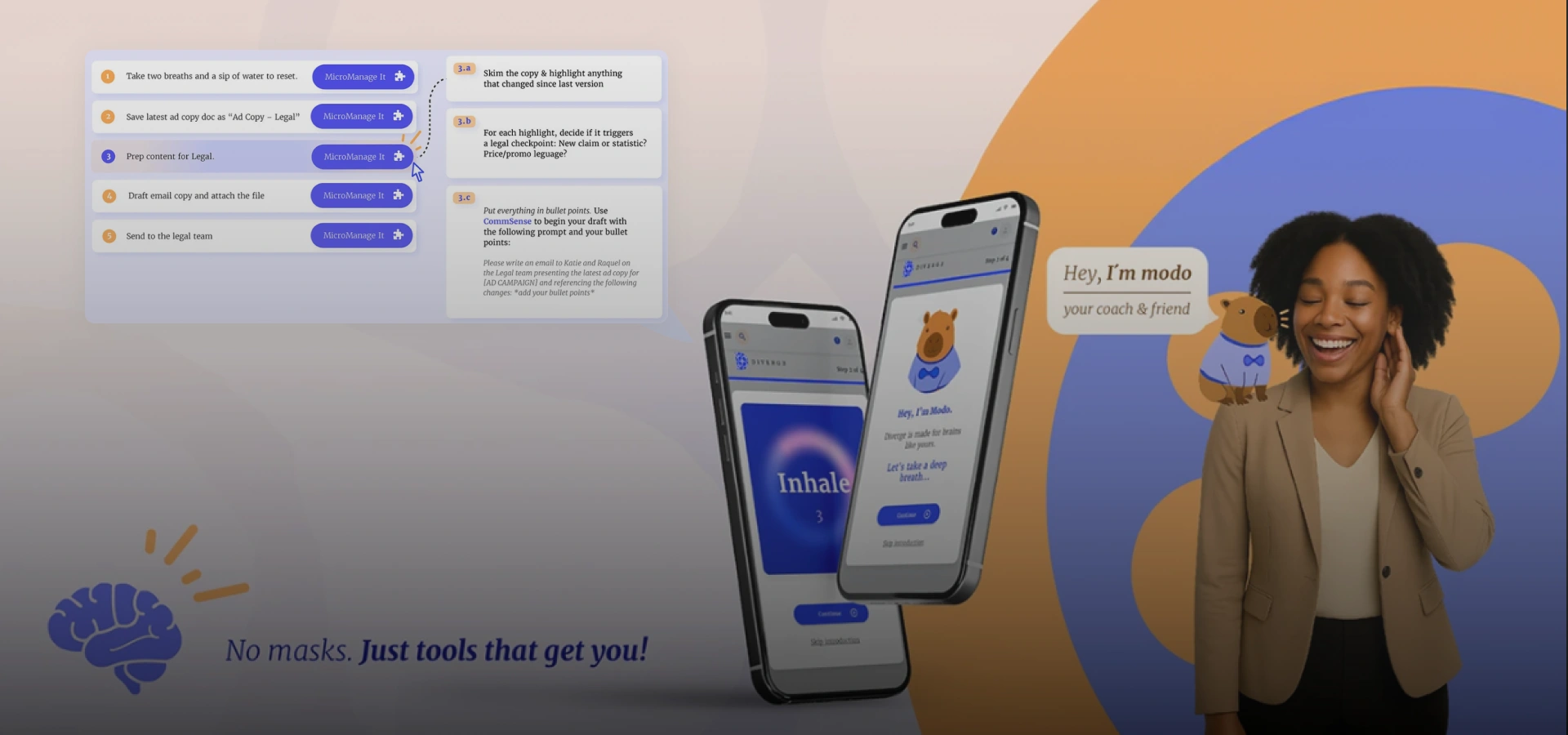 Diverge, Neuroinclusive platform · Digital wellbeing