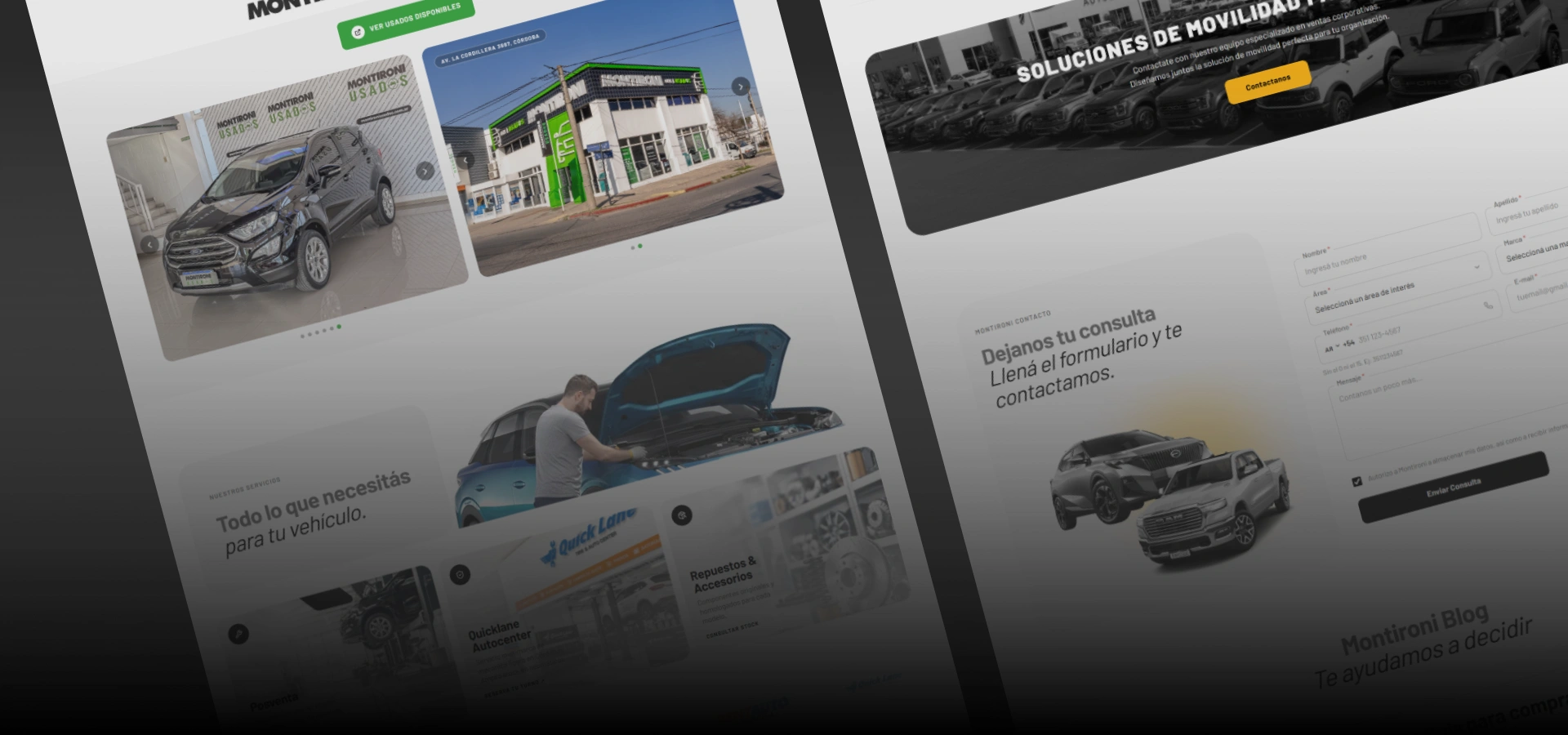 Montironi, Digital ecosystem · Automotive